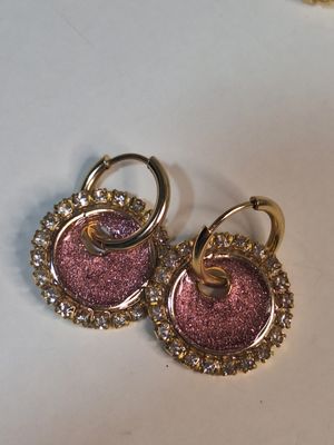 Caravanas Amelia Glow Rosa oscuro