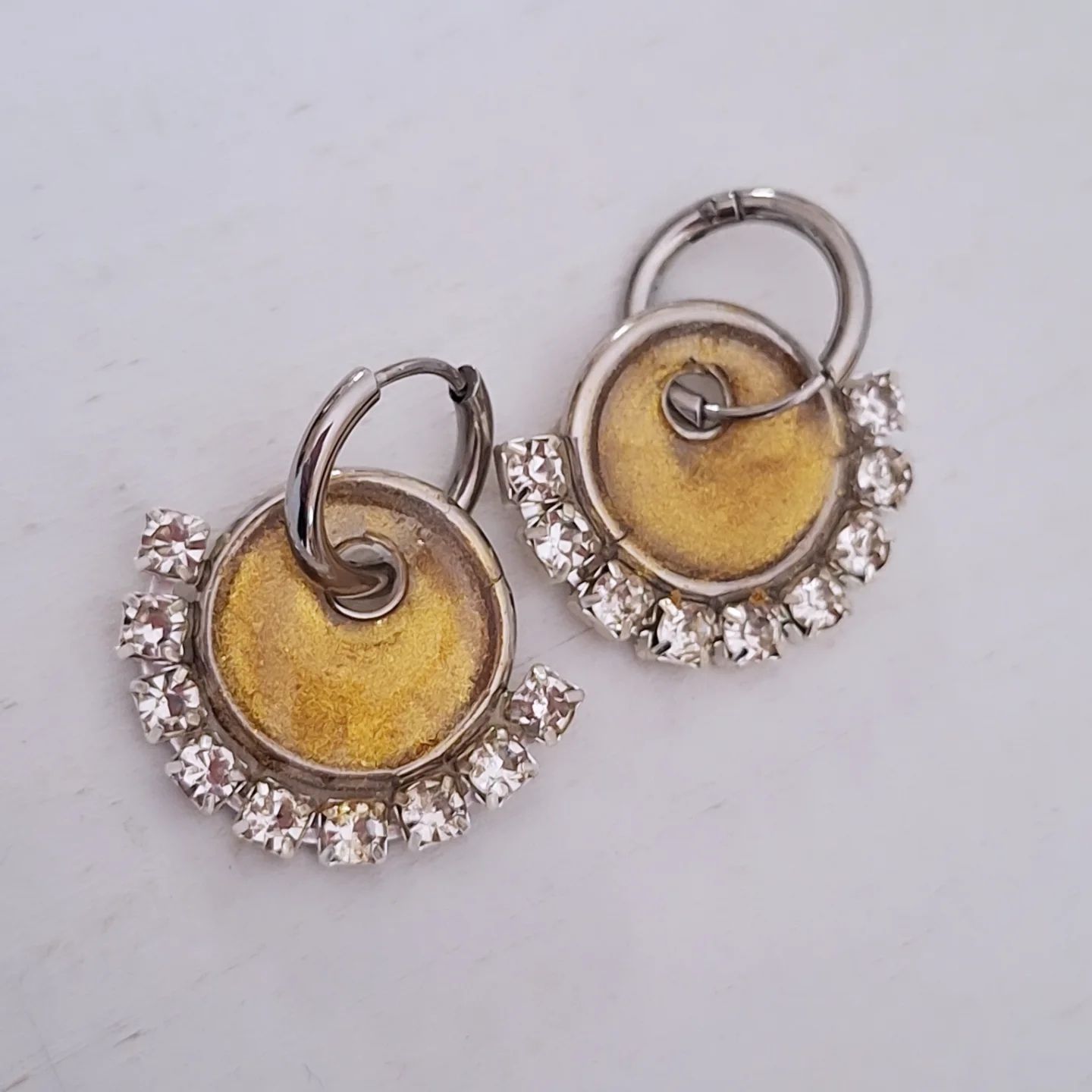 Caravanas Amelie L gold Silver