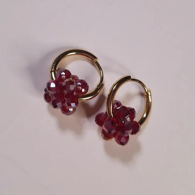 Caravanas Berries Rojas