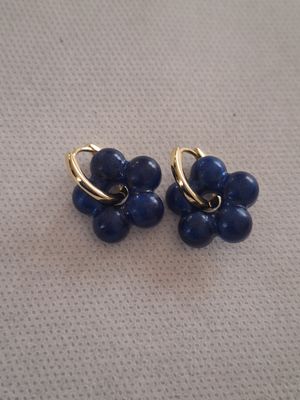Caravanas Amelia Flower Blue