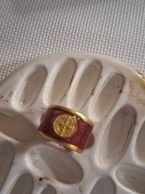 Anillo Resin San Benito Rojo