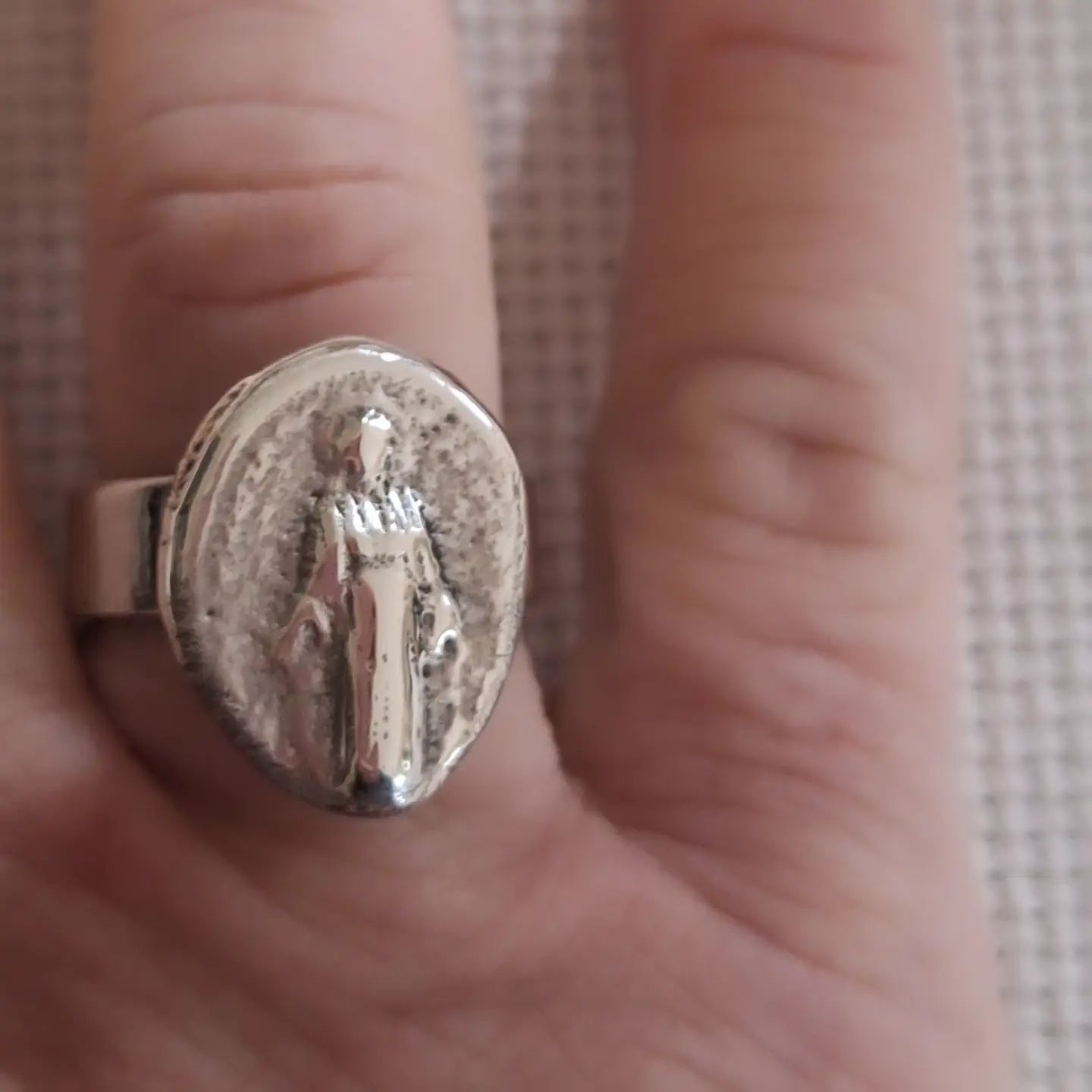 Anillo Ancient Milagrosa Plata