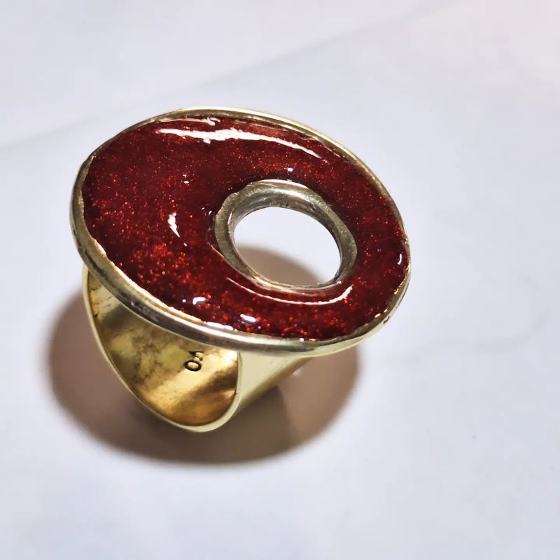 Anillo Henriette Rojo