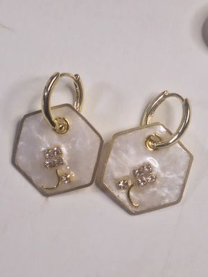 Caravanas Amelia Spring Blanco