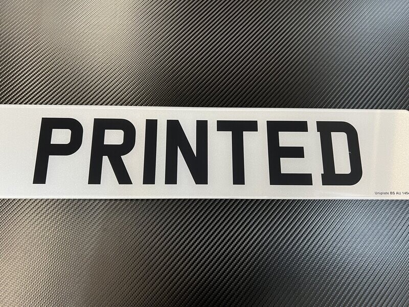 Printed Plate Road Legal
