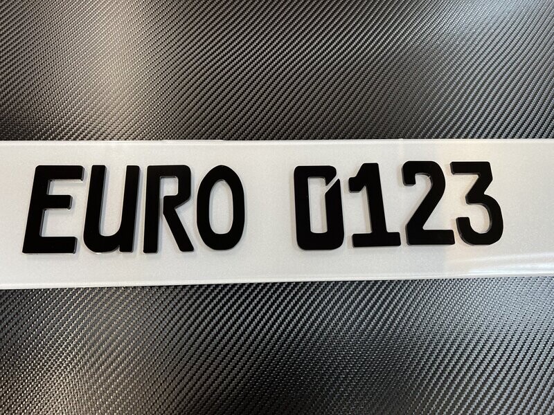 German Font 4D Plates