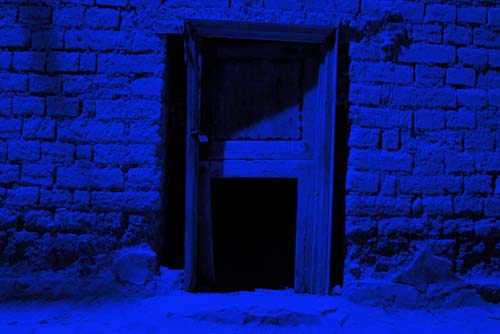 La puerta azul