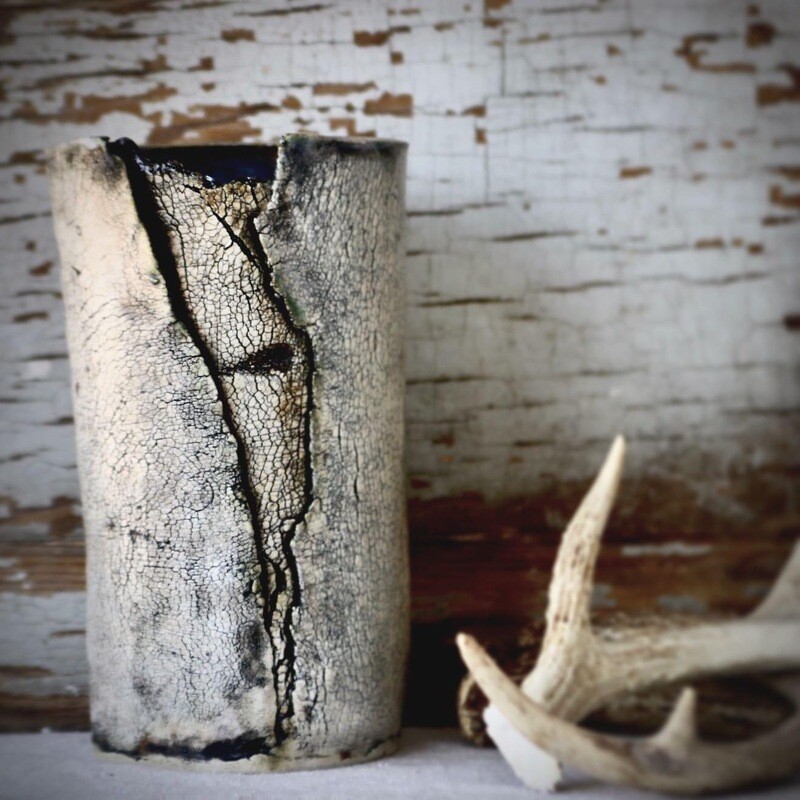 stoneware vase