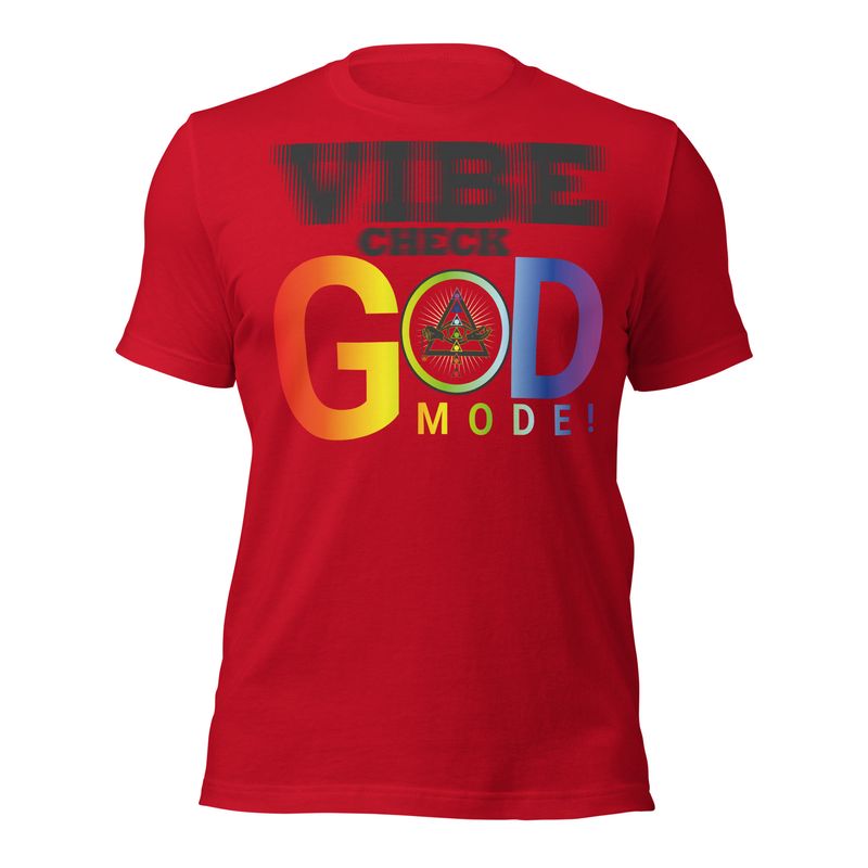 M. Vibe Check, God Mode Unisex t-shirt, Vibe Check. God Mode