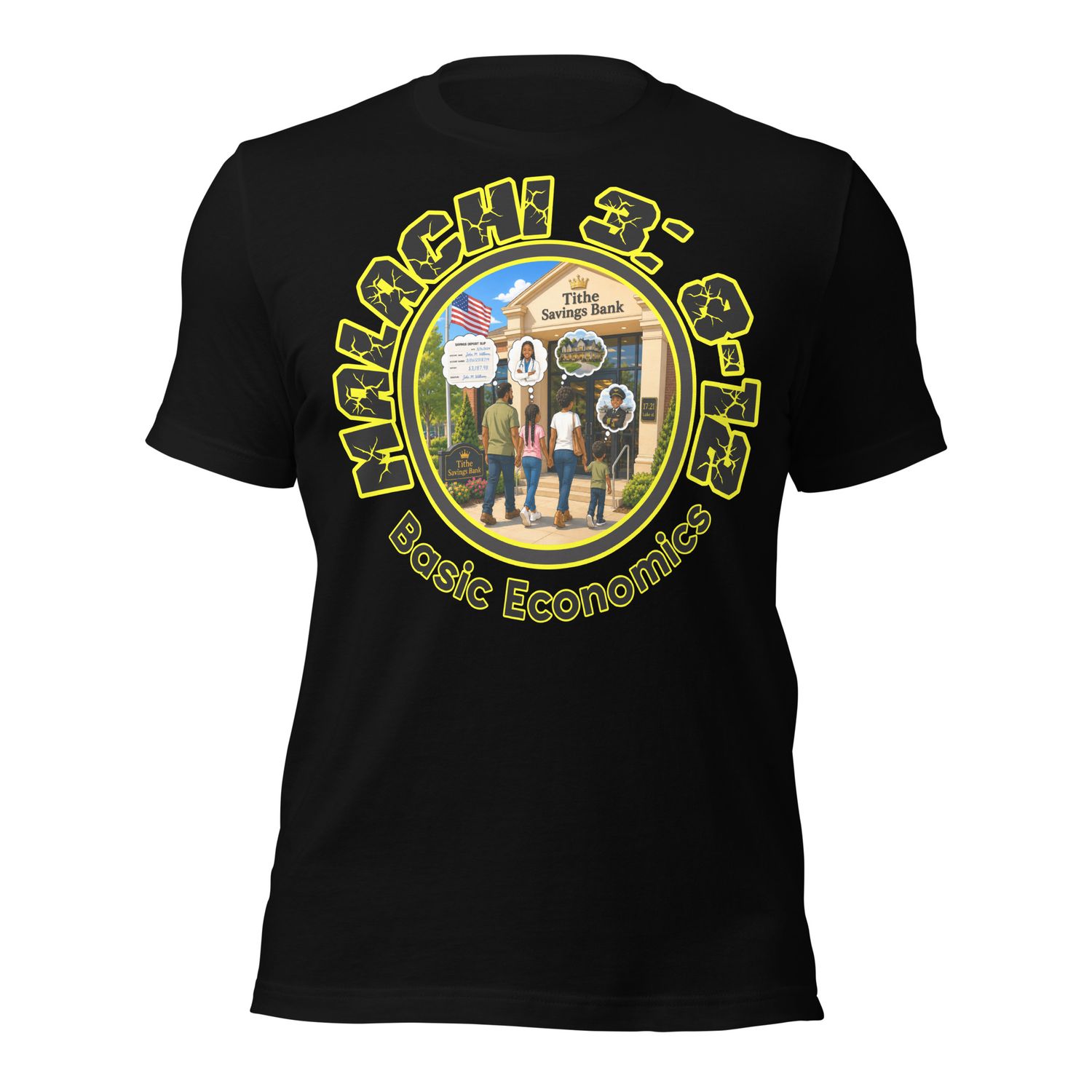 CC. Malachi 3: 8-12 KJV Will A Man Rob God? Unisex t-shirt
