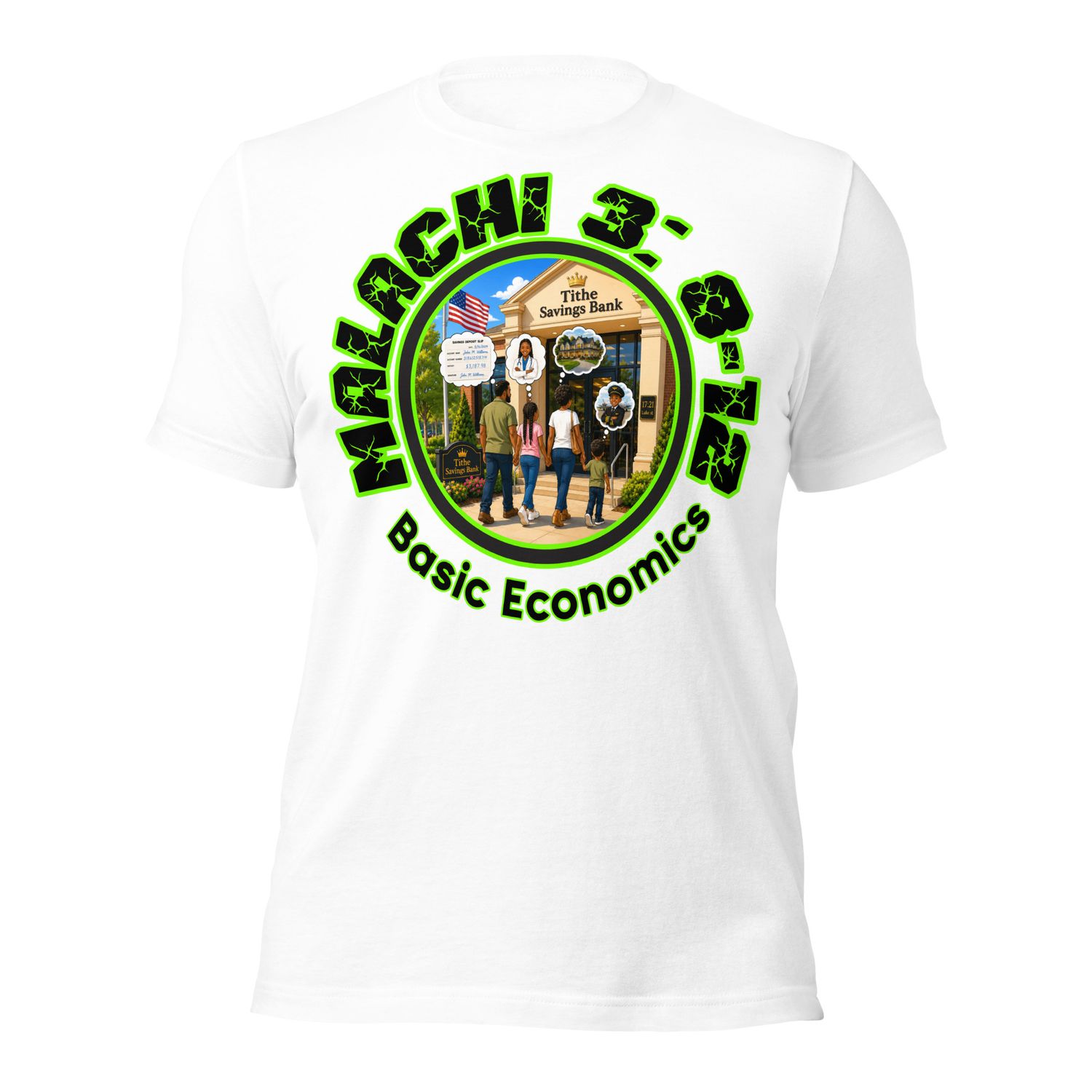 CA. Malachi 3: 8-12 KJV Will A Man Rob God? Unisex t-shirt