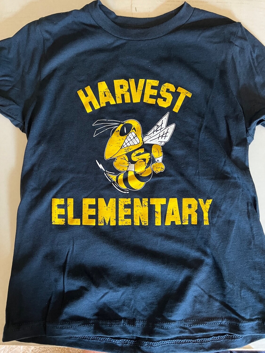 Navy Harvest Cotton T-Shirt