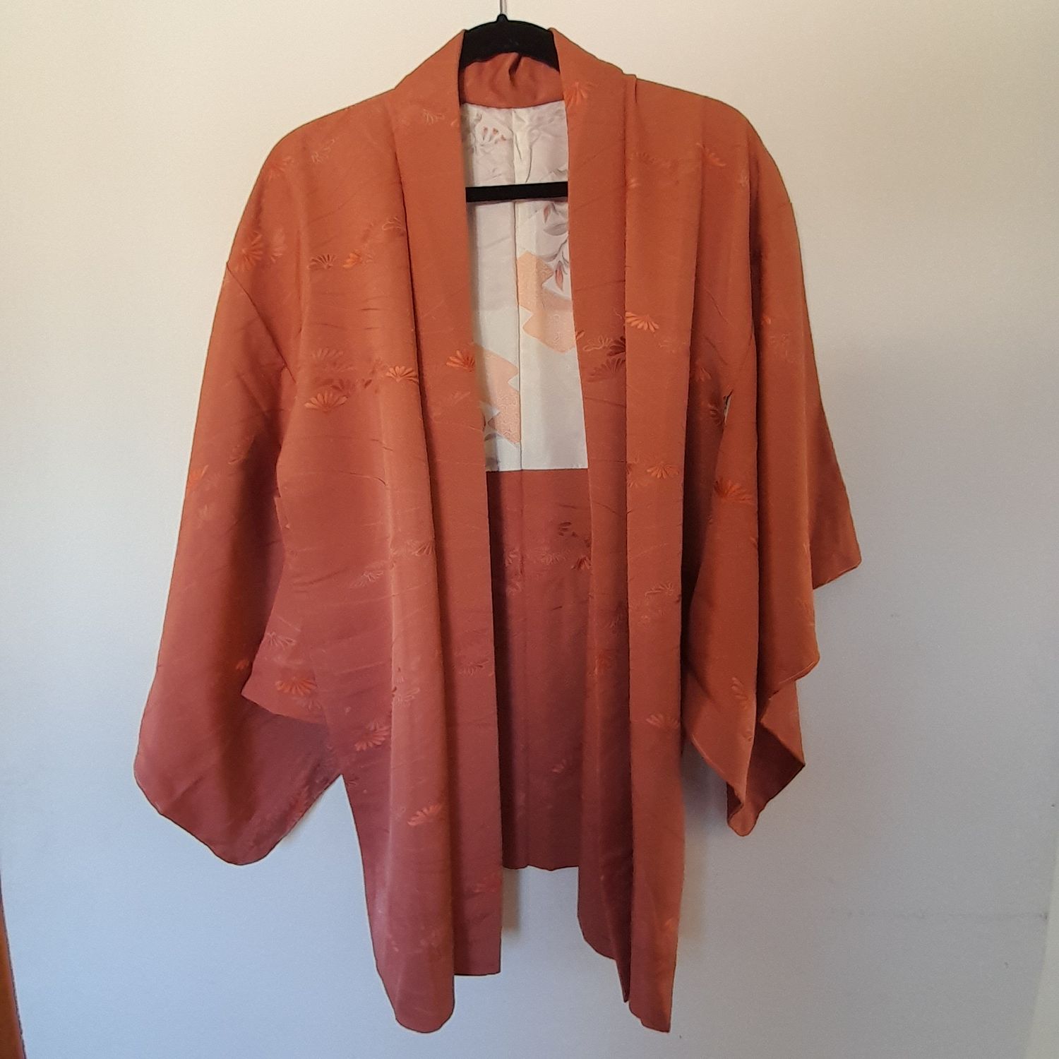 KIMONO JAPONES Haori naranja