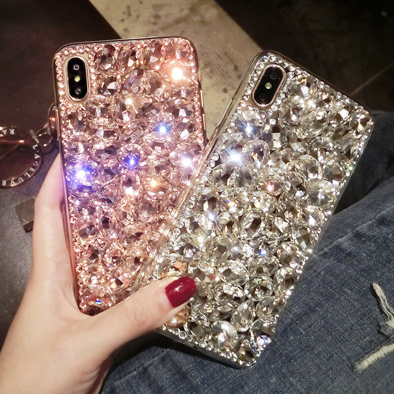 Luxury Glitter Rhinestone Mobile Phone Case For iPhone 11 12 13 Pro Max Xs 6 7 8