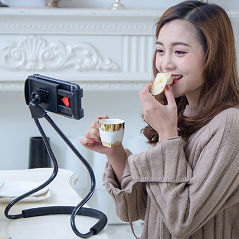 Flexible Long Arm Lazy Hanging Neck Phone Holder Flexible Long Arm Lazy Hanging Neck Phone Holder