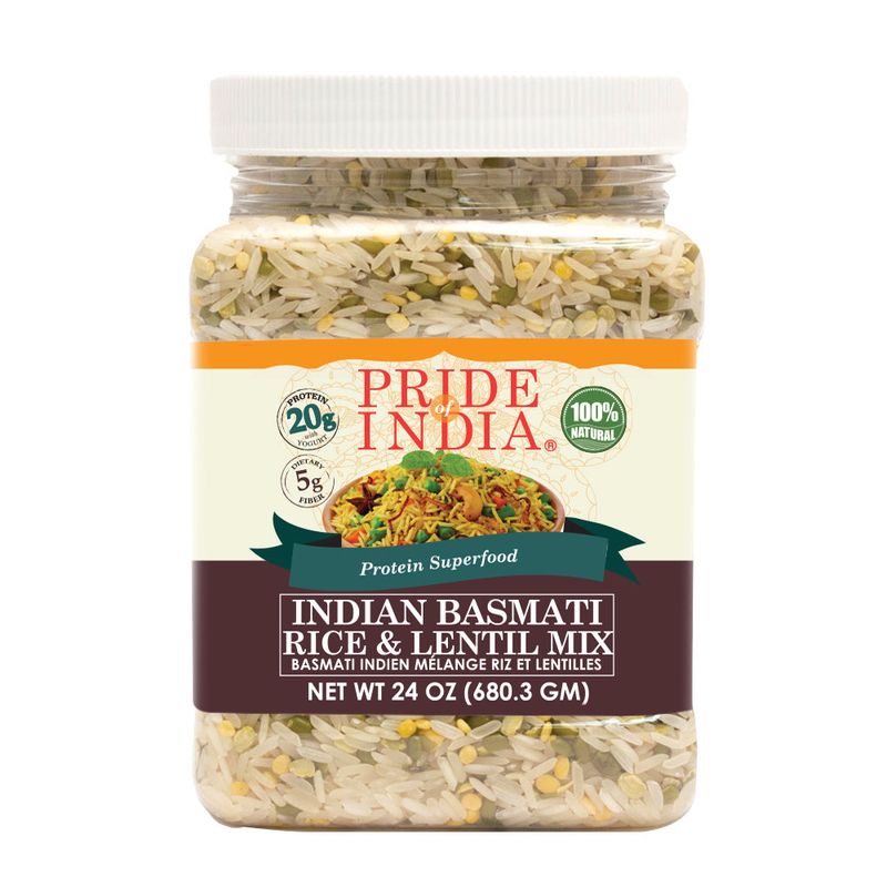 Indian White Basmati Rice & Lentil Kitchari Mix - Protein Superfood Jar Indian White Basmati Rice & Lentil Kitchari Mix - Protein Superfood Jar