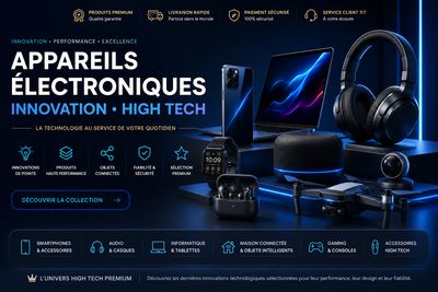 Technologie de Pointe  Appareils Électroniques et Innovations High Tech