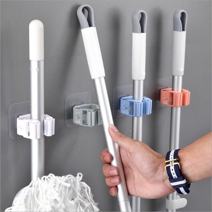 Wall Mounted Organizer Mop Holder Brush Broom Hanger