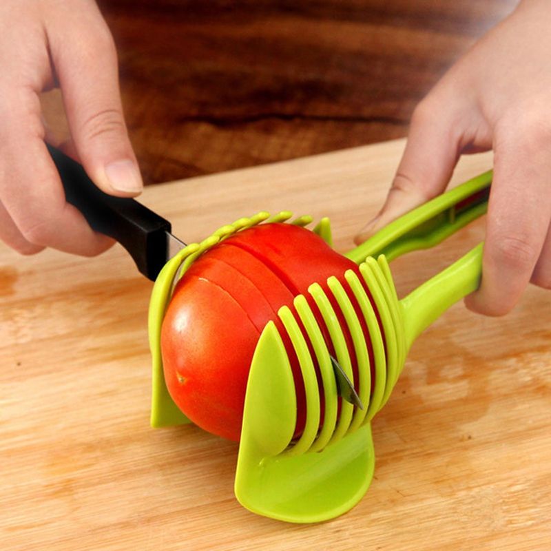 Handheld Kitchenware Tomato Slicer Bread Clip Fruit Slicer