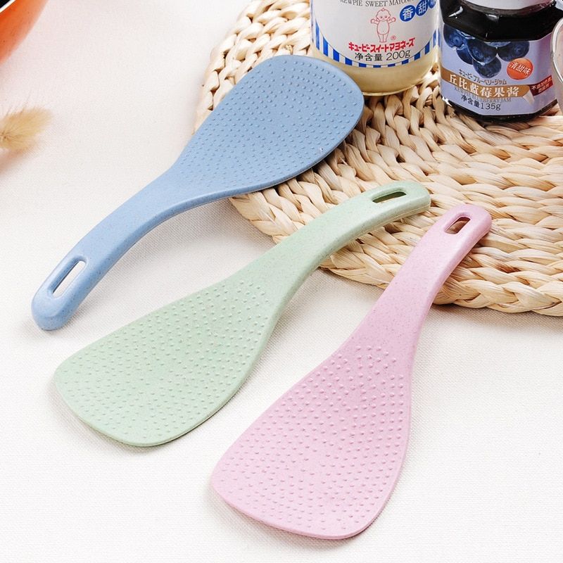 Cute Little Fresh Wheatgrass Rice Spoon Kitchen Utensils