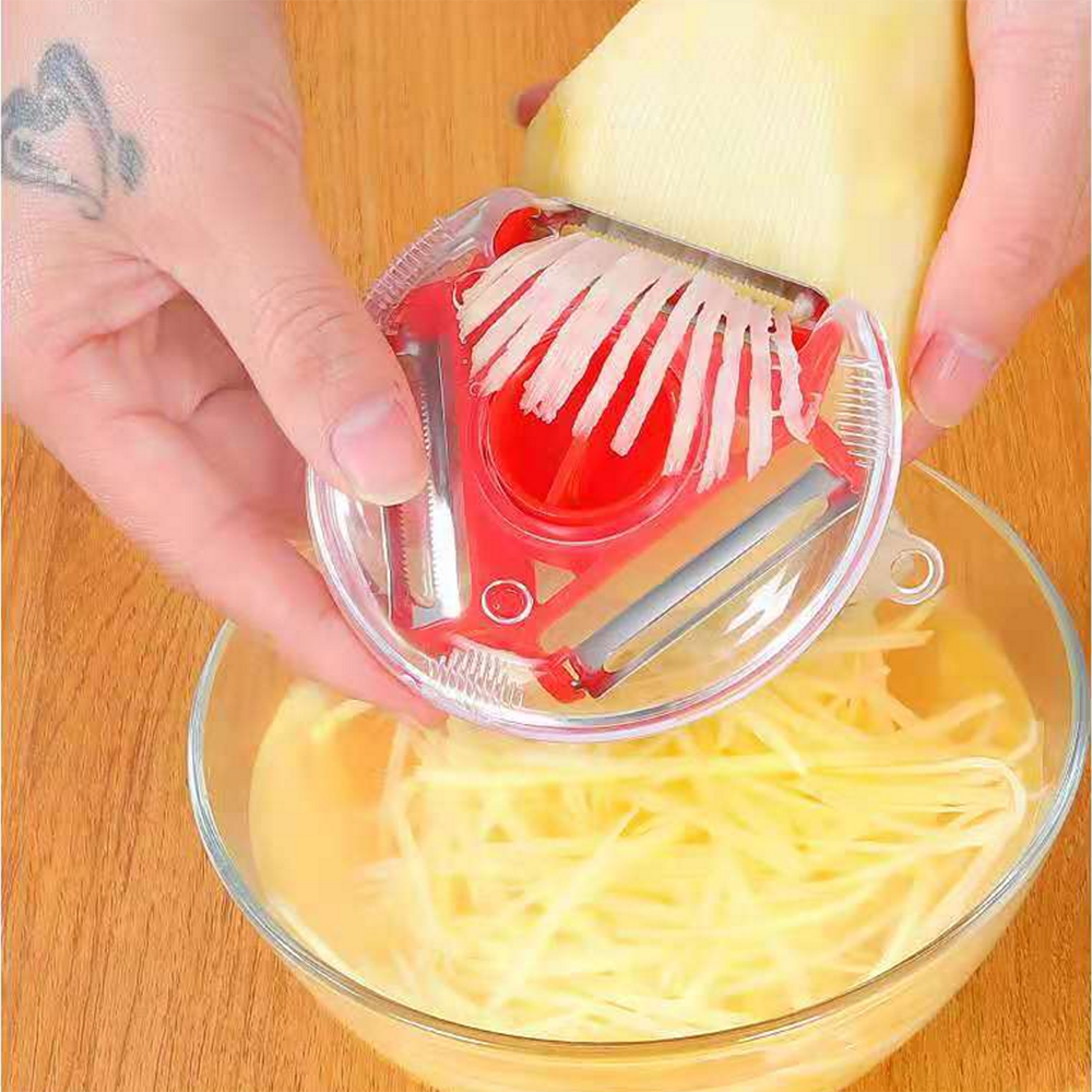 Magic Trio Peeler Set Slicer Multi Peel Blade Zesters Grater Kitchen Tool
