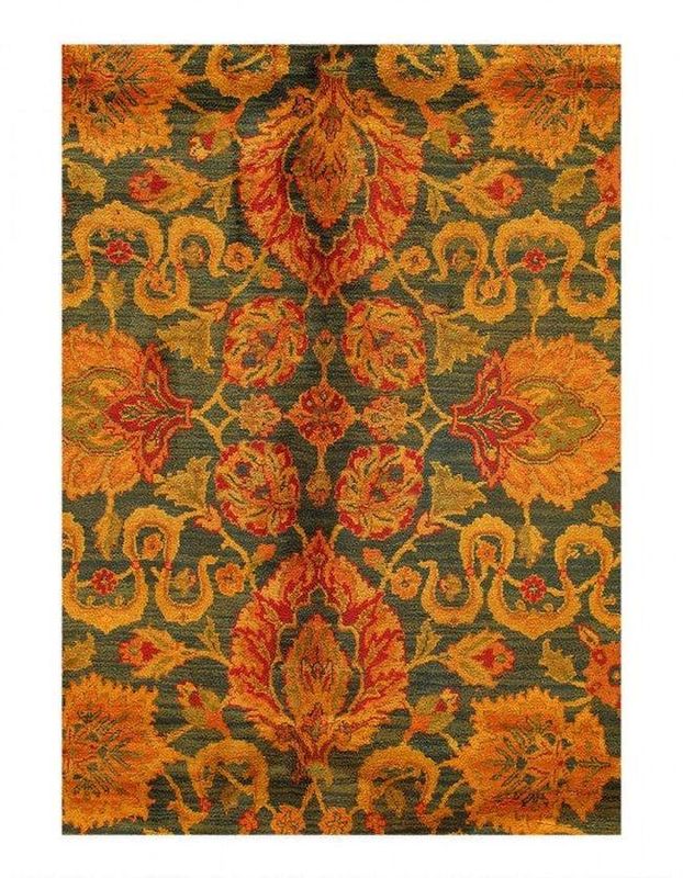 Canvello Fine Hand Knotted Agra rug - 9' X 12'
