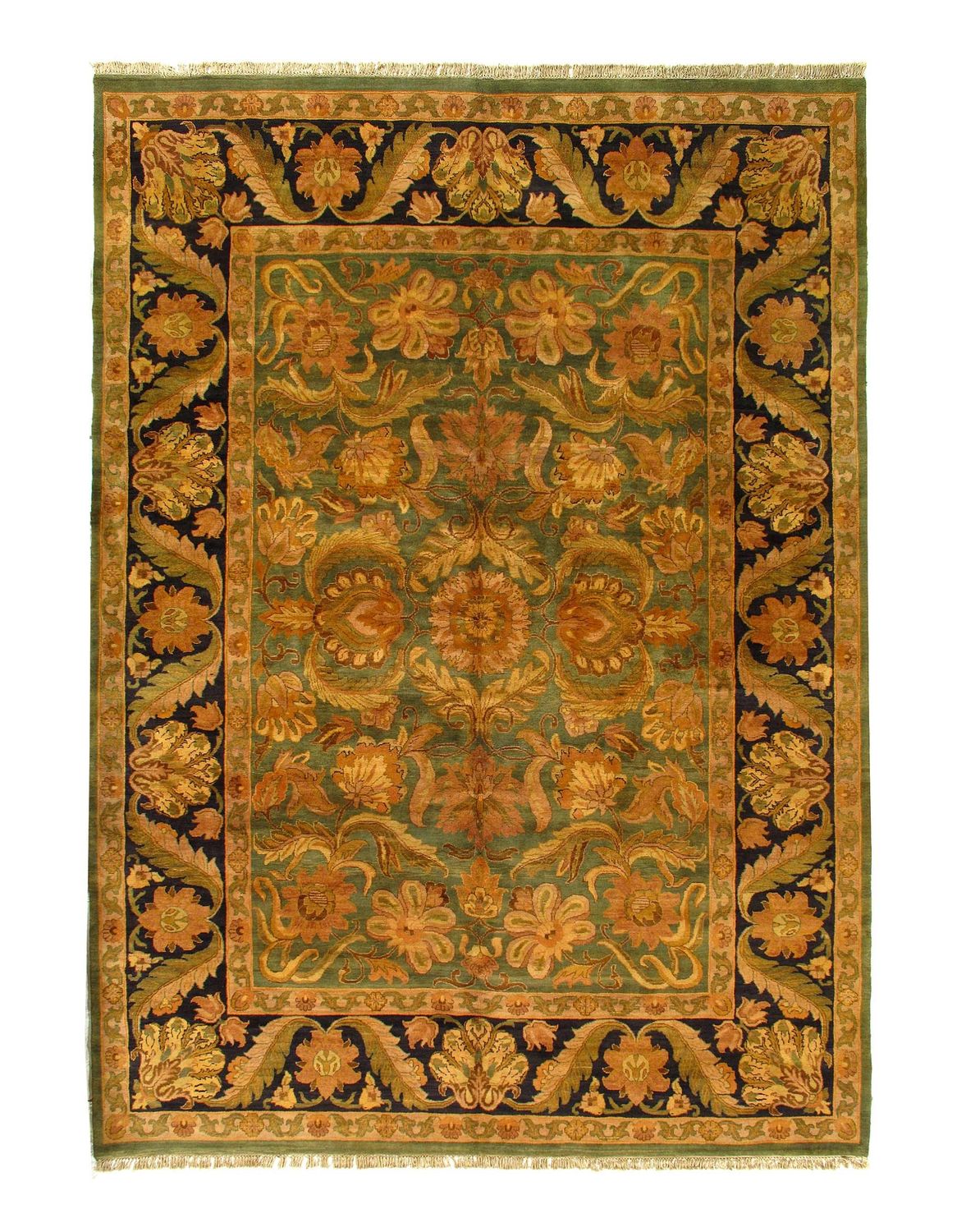Fine Hand Knotted Indian Agra rug 10'2'' X 14'5''