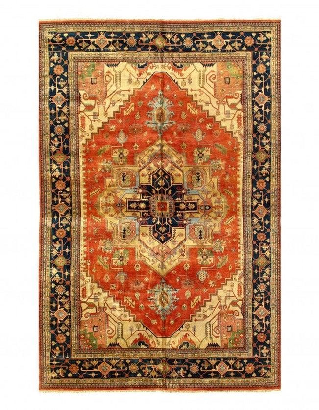 Canvello Rust Fine Hand-Knotted Serapi Design 12' X 18'