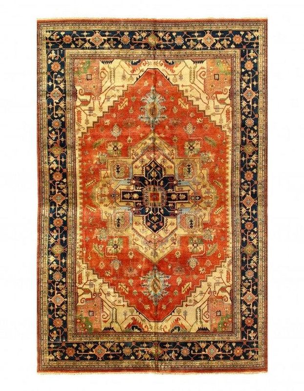 Canvello Rust Fine Hand-Knotted Serapi Design 12' X 18'