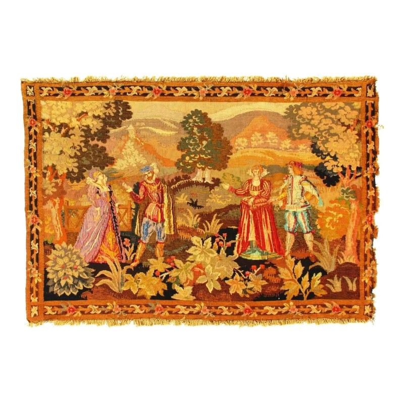 Canvello Antique French Floral Tapestry - 3'4" x 5'