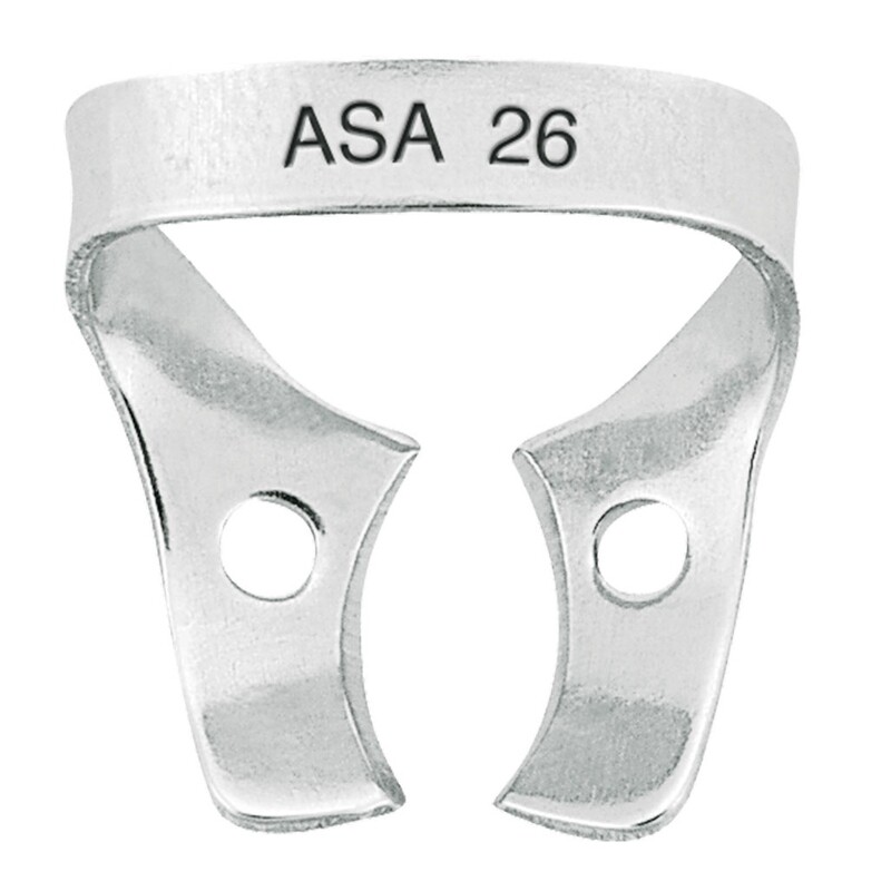 rubber dam clamps wingless upper molars No. 26