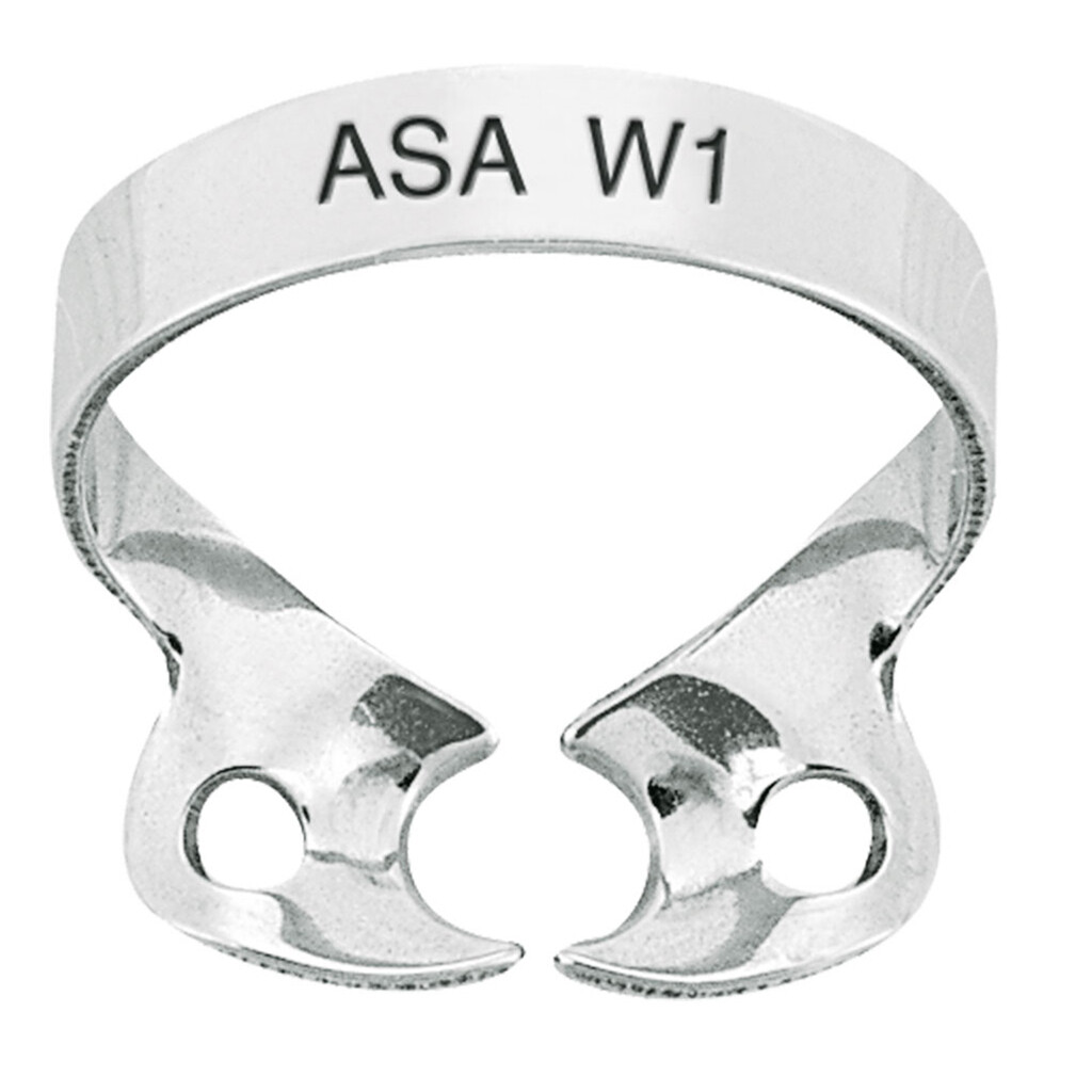 rubber dam clamps wingless premolgeneral use NO. w1