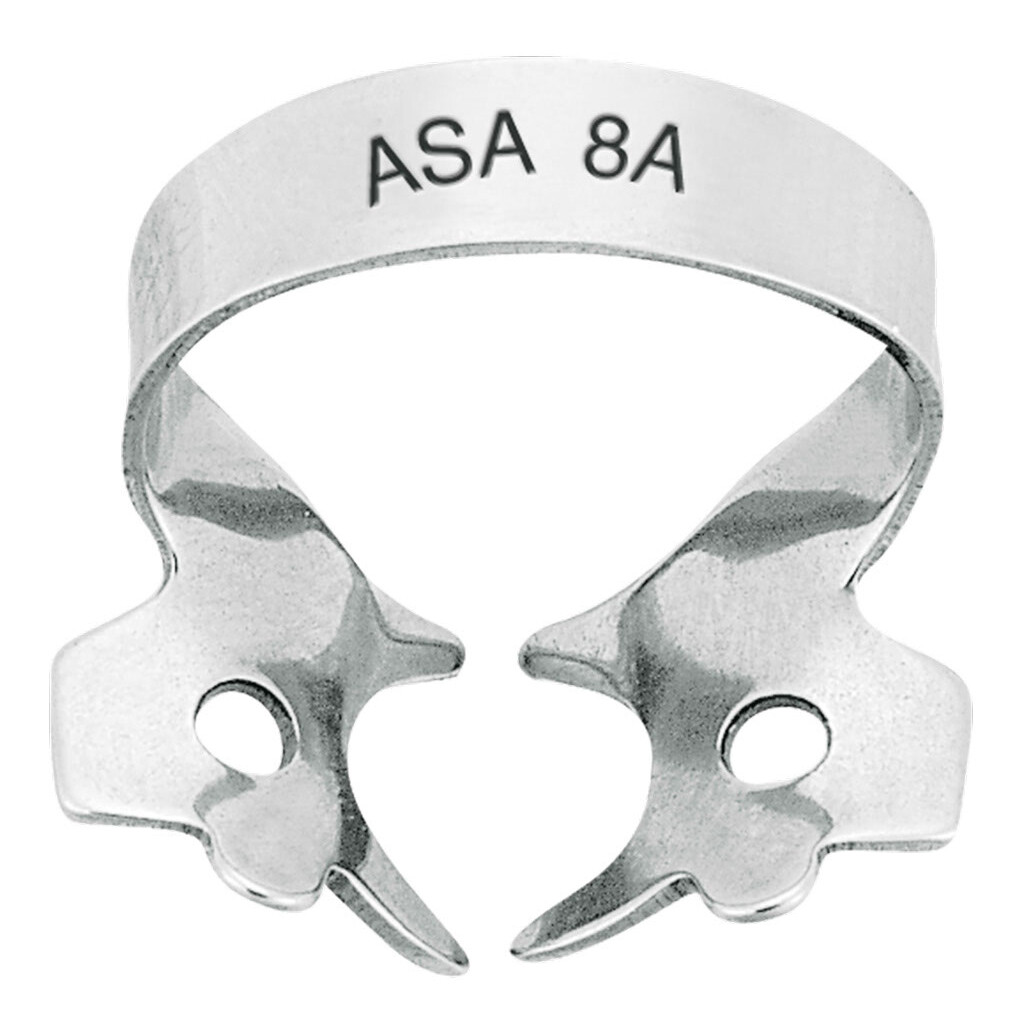 winged clamps for molar roots NO. 8a