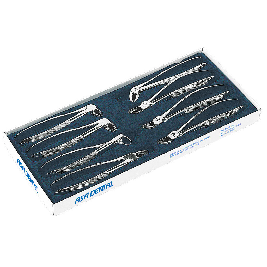 SET OF N.8 EXTRACTING FORCEPS
