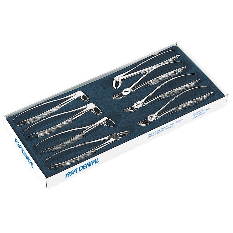 SET OF N.8 EXTRACTING FORCEPS