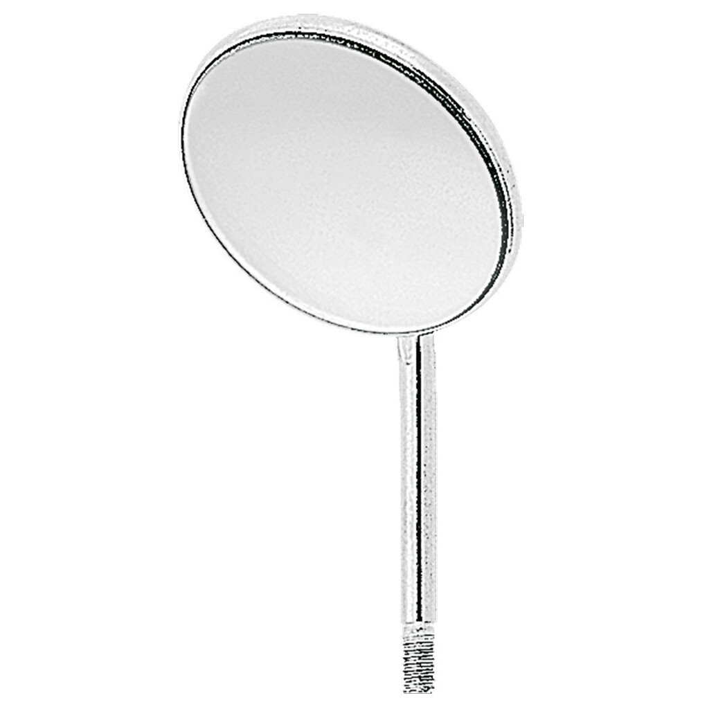 RHODIUM MOUTH MIRRORS NO.5 - 1 DOZEN