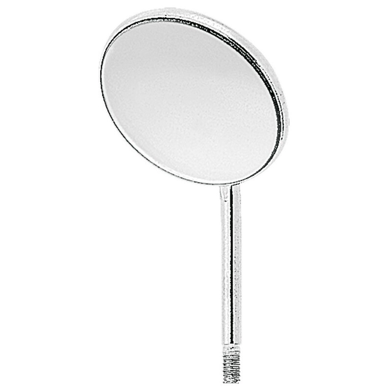 RHODIUM MOUTH MIRRORS NO.5 - 1 DOZEN