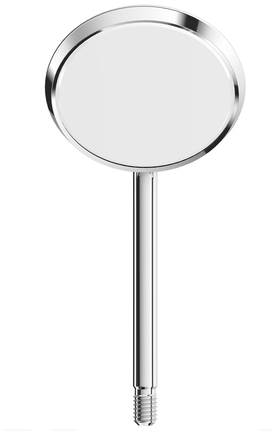 RHODIUM MOUTH MIRRORS NO.4 - 1 DOZEN