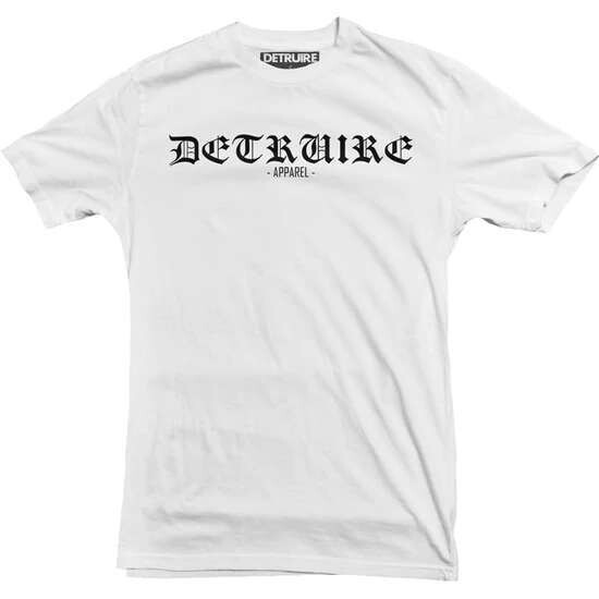 &quot;Gothic logo&quot; t-shirt blanc