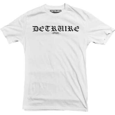 &quot;Gothic logo&quot; t-shirt blanc