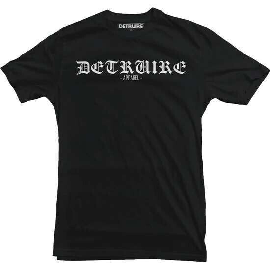 &quot;Gothic logo&quot; t-shirt noir