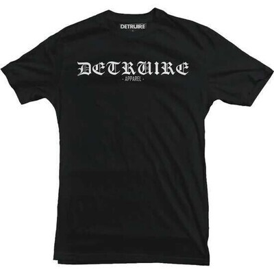 &quot;Gothic logo&quot; t-shirt noir
