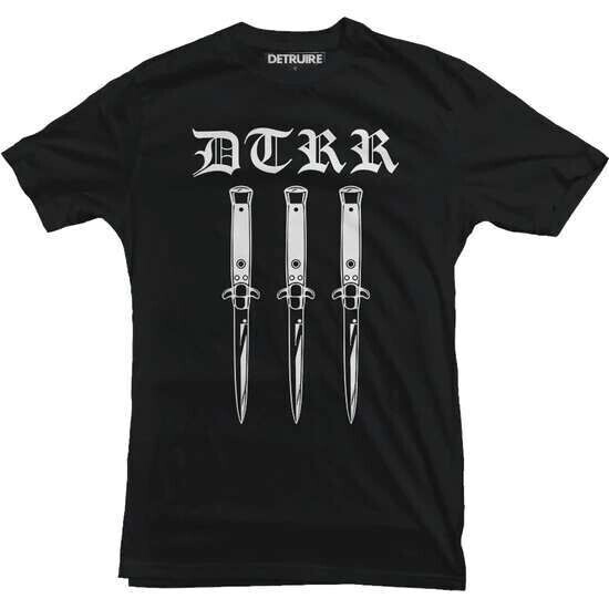 "DTRR knives" t-shirt noir