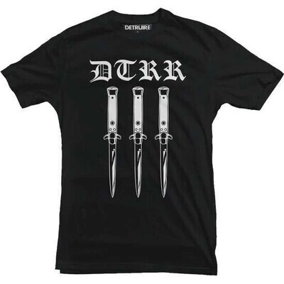 "DTRR knives" t-shirt noir