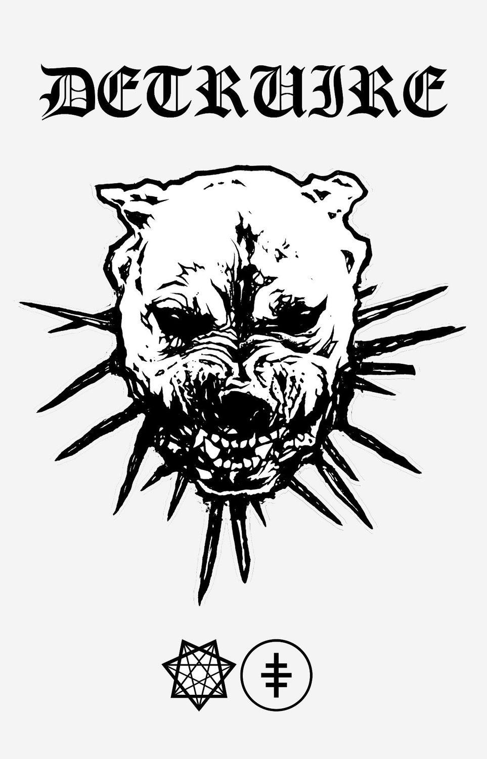 "CHIEN" t-shirt blanc