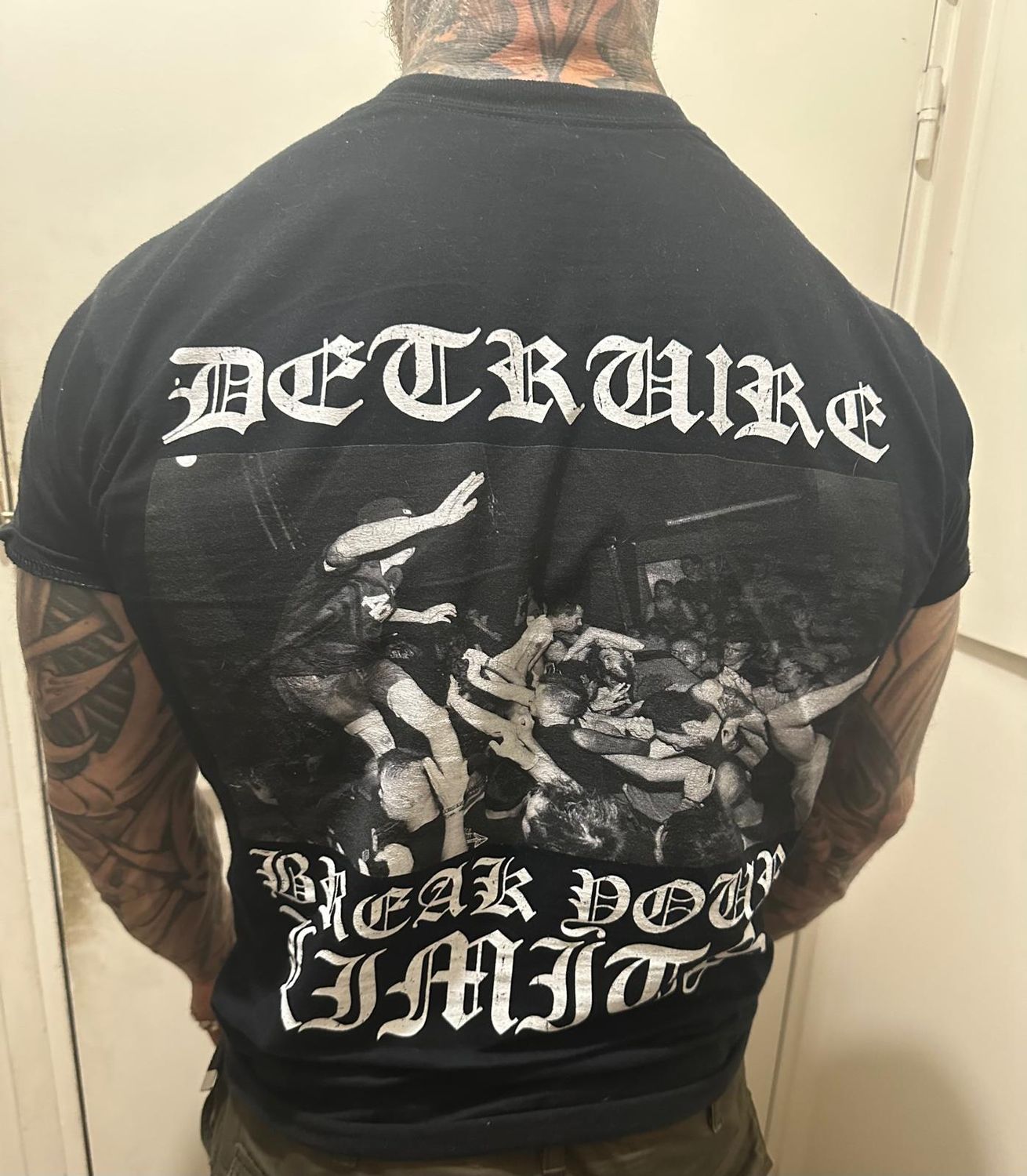 "DETRUIRE x IMMORTALIZR" t-shirt noir