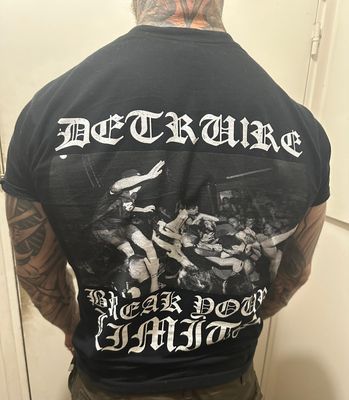 "DETRUIRE x IMMORTALIZR" t-shirt noir