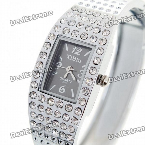 Stylish Bracelet Band Wrist Watch - Silver