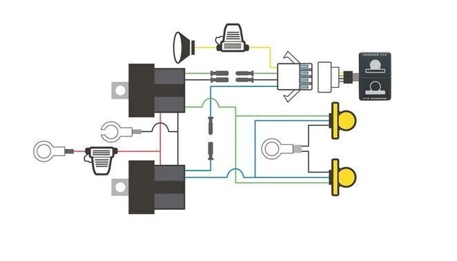 Ironman 4x4 IWHL004 Megatom Wiring Loom - Suits Set of 2 Megatom Lights