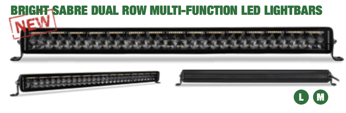 300W Bright Sabre Multi-Function Dual Row Lightbar 32